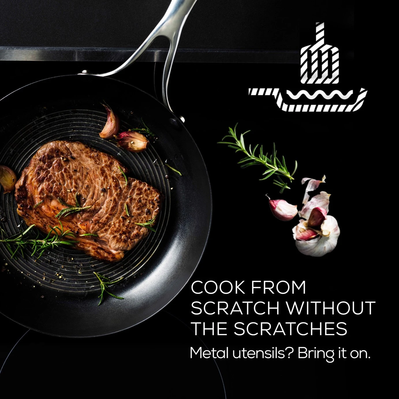 Circulon S Series 24cm Stainless Steel Pan And Spatula 4 Circulon S Series 24cm Stainless Steel Pan And Spatula - Image 4