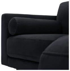 Habitat Jacob Velvet Right Hand Corner Sofa - Black -Home Products Store 2910260 R Z010A