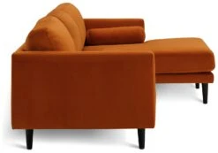 Habitat Jacob Velvet Right Hand Corner Sofa - Orange 9 Habitat Jacob Velvet Right Hand Corner Sofa - Orange -Home Products Store 2910318 R Z004A