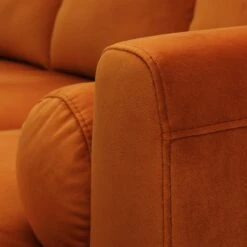 Habitat Jacob Velvet Right Hand Corner Sofa - Orange 10 Habitat Jacob Velvet Right Hand Corner Sofa - Orange -Home Products Store 2910318 R Z009A