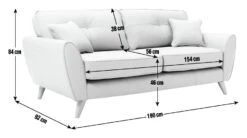 Habitat Isla 3 Seater Velvet Sofa - Orange -Home Products Store 2991629 R E001