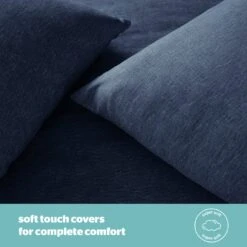 Silentnight Coverless 10.5Tog Navy Duvet &Pillowcase- Single -Home Products Store 3032257 R Z003A