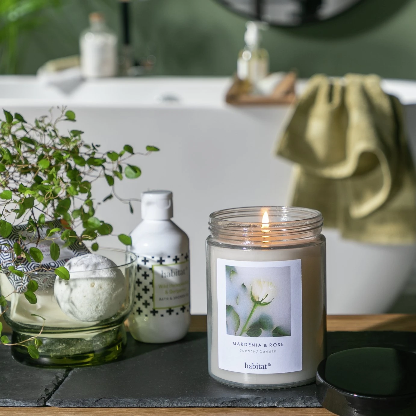 Habitat Scented Jar Candle - Gardenia & Rose 1 Habitat Scented Jar Candle - Gardenia & Rose