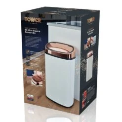 Tower 58 Litre Sensor Bin - Rose Gold And White -Home Products Store 3037166 R Z005A