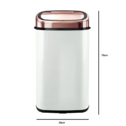 Tower 58 Litre Sensor Bin - Rose Gold And White -Home Products Store 3037166 R Z020A