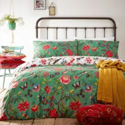 Furn Pomelo Tropical Floral Green Bedding Set - Single 5 Furn Pomelo Tropical Floral Green Bedding Set - Single -Home Products Store 3066436 R Z004A