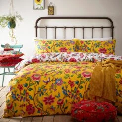 Furn Pomelo Tropical Floral Yellow Bedding Set - Single 5 Furn Pomelo Tropical Floral Yellow Bedding Set - Single -Home Products Store 3066773 R Z004A