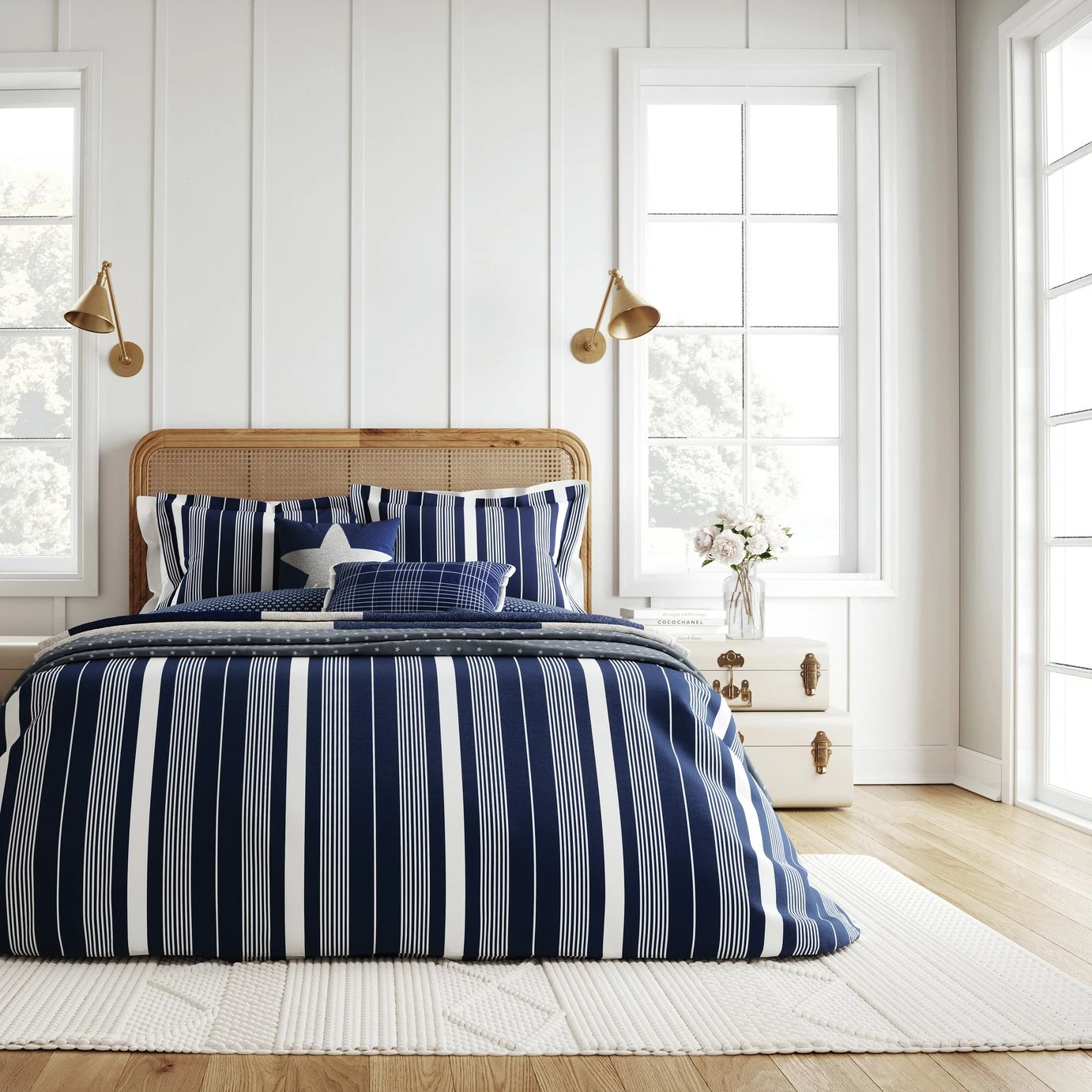 Helena Springfield Cotton Hampton Stripe Bedding Set- Single 2 Helena Springfield Cotton Hampton Stripe Bedding Set- Single - Image 2