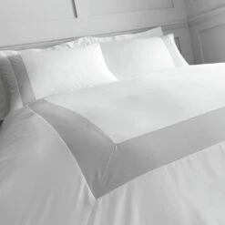 Bianca Cotton 180 TC Tailored White Bedding Set - Double -Home Products Store 3080175 R Z004A
