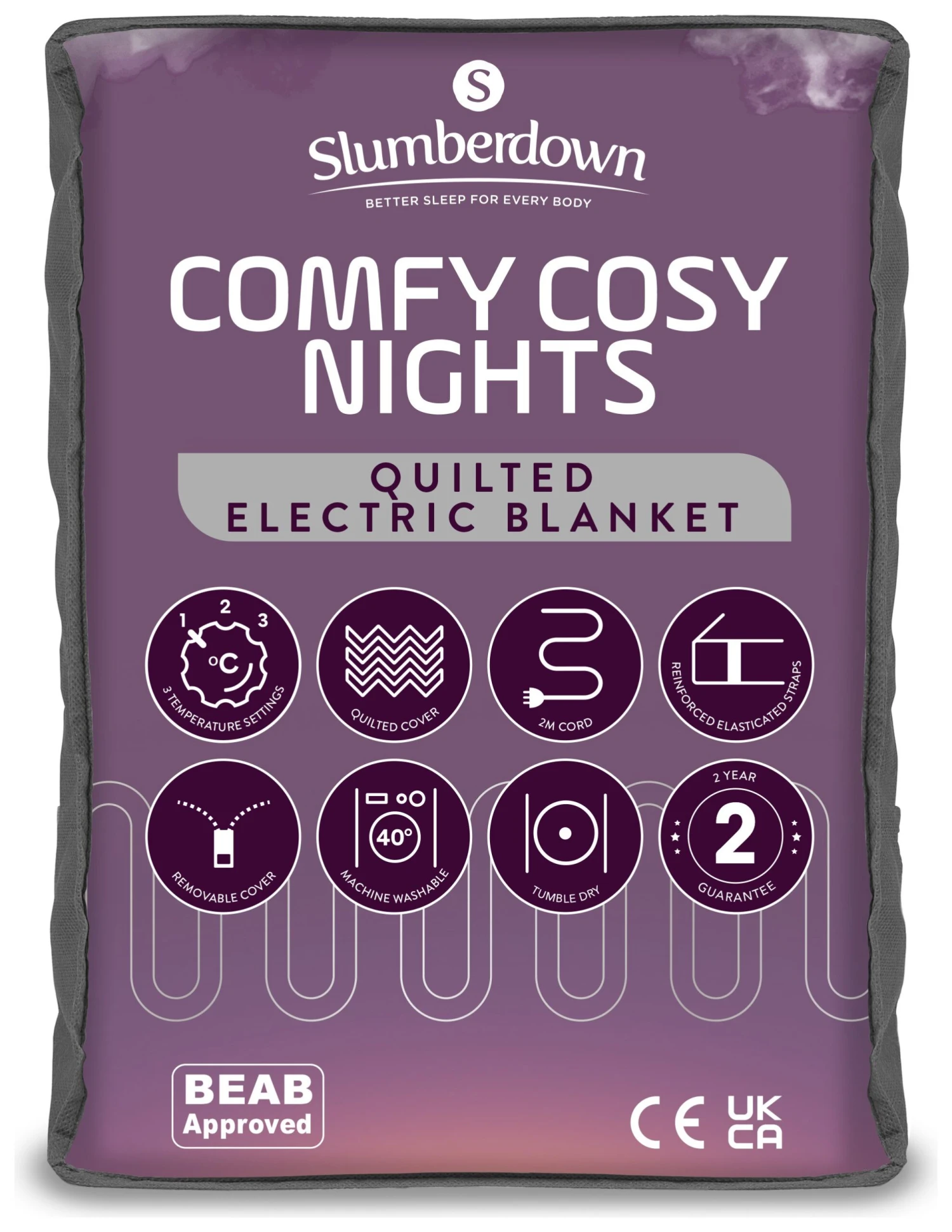 Slumberdown Comfy Cosy Nights Electric Blanket-King 1 Slumberdown Comfy Cosy Nights Electric Blanket-King
