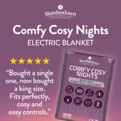 Slumberdown Comfy Cosy Nights Electric Blanket-King 22 Slumberdown Comfy Cosy Nights Electric Blanket-King -Home Products Store 3082070 R Z002A 1