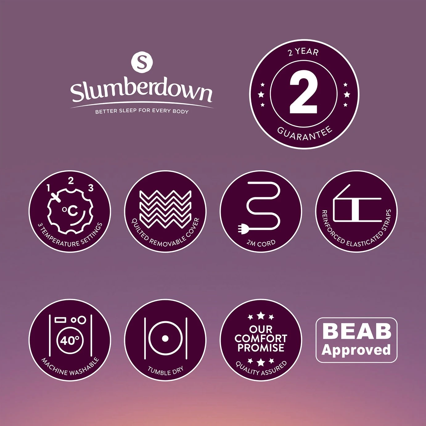 Slumberdown Comfy Cosy Nights Electric Blanket-King 20 Slumberdown Comfy Cosy Nights Electric Blanket-King - Image 20