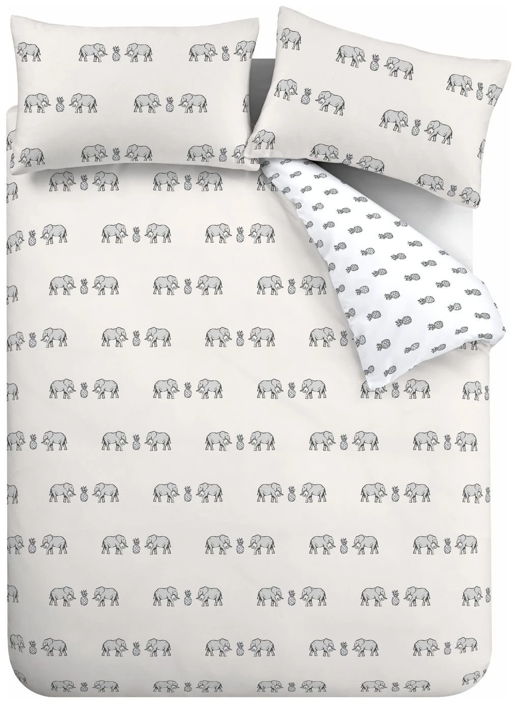 Pineapple Elephant Tembo Natural Bedding Set - King 3 Pineapple Elephant Tembo Natural Bedding Set - King - Image 3