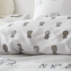 Pineapple Elephant Tembo Natural Bedding Set - King 10 Pineapple Elephant Tembo Natural Bedding Set - King -Home Products Store 3117983 R Z005A