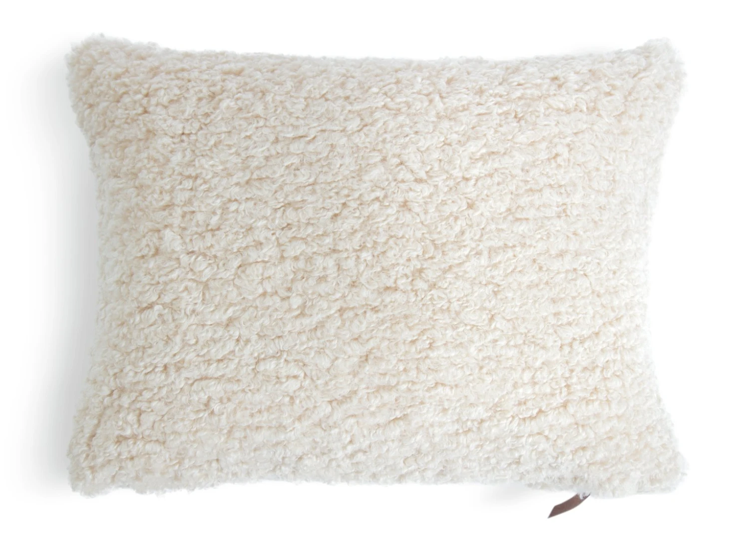 Habitat Faux Shearling Cushion - Oatmeal - 60X40cm 4 Habitat Faux Shearling Cushion - Oatmeal - 60X40cm - Image 4