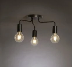 Habitat Rayner Steel 3 Light LED Flush Ceiling Light - Black 11 Habitat Rayner Steel 3 Light LED Flush Ceiling Light - Black -Home Products Store 3247846 R Z002A