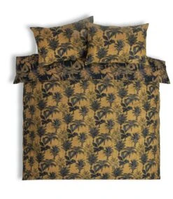 Habitat Palm Floral Print Mustard Bedding Set - Single -Home Products Store 3344457 R Z002A
