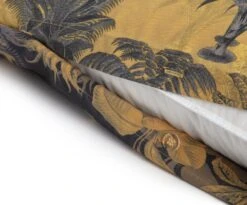 Habitat Palm Floral Print Mustard Bedding Set - Single -Home Products Store 3344457 R Z004A