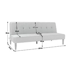 Habitat Odeon 2 Seater Fabric Clic Clac Sofa Bed - Grey 14 Habitat Odeon 2 Seater Fabric Clic Clac Sofa Bed - Grey -Home Products Store 3367180 R Z020A