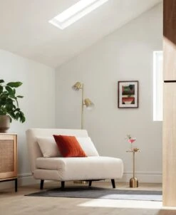 Habitat Roma Small Double Boucle Chairbed - Cream 15 Habitat Roma Small Double Boucle Chairbed - Cream -Home Products Store 4077981 R Z004A