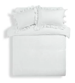 Habitat Cotton 180TC Leaf Matelasse White Bedding - Double -Home Products Store 4096429 R Z002A