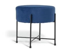 Habitat Jax Velvet Footstool - Navy -Home Products Store 4350983 R Z002A
