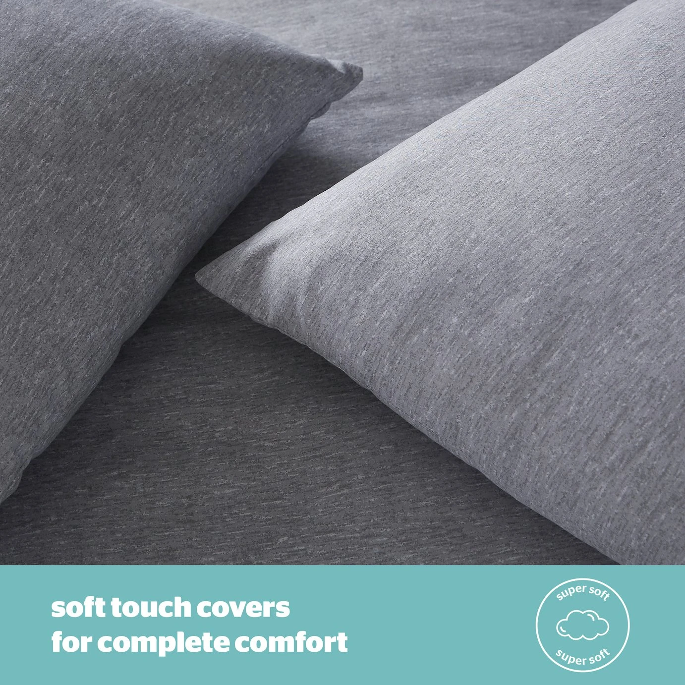 Silentnight Coverless 10.5Tog Grey Duvet & Pillowcase-Single 3 Silentnight Coverless 10.5Tog Grey Duvet & Pillowcase-Single - Image 3