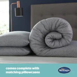 Silentnight Coverless 10.5Tog Grey Duvet & Pillowcase-Single 14 Silentnight Coverless 10.5Tog Grey Duvet & Pillowcase-Single -Home Products Store 4468624 R Z005A