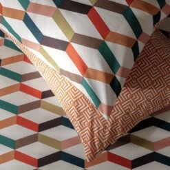 Habitat Geometric ZigZag Multicolour Bedding Set - Single -Home Products Store 4529257 R Z002C