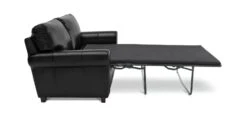 Habitat Salisbury 2 Seater Leather Sofa Bed - Black -Home Products Store 4552121 R Z004A