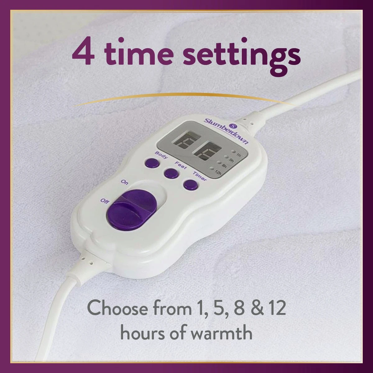 Slumberdown Perfectly Warm Luxury Electric Blanket-King Dual 6 Slumberdown Perfectly Warm Luxury Electric Blanket-King Dual - Image 6