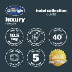 Silentnight Hotel Collection 10.5 Tog Duvet - Single -Home Products Store 5274422 R Z009A