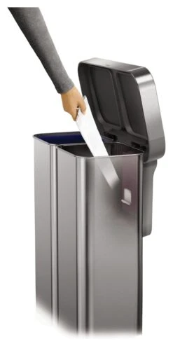 Simplehuman 58 Litre Recycler Bin - Stainless Steel -Home Products Store 5713024 R Z007A