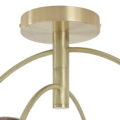 Habitat Hayle Tortoise Shell 4 Light Ceiling Light - Brass -Home Products Store 5792571 R Z004A