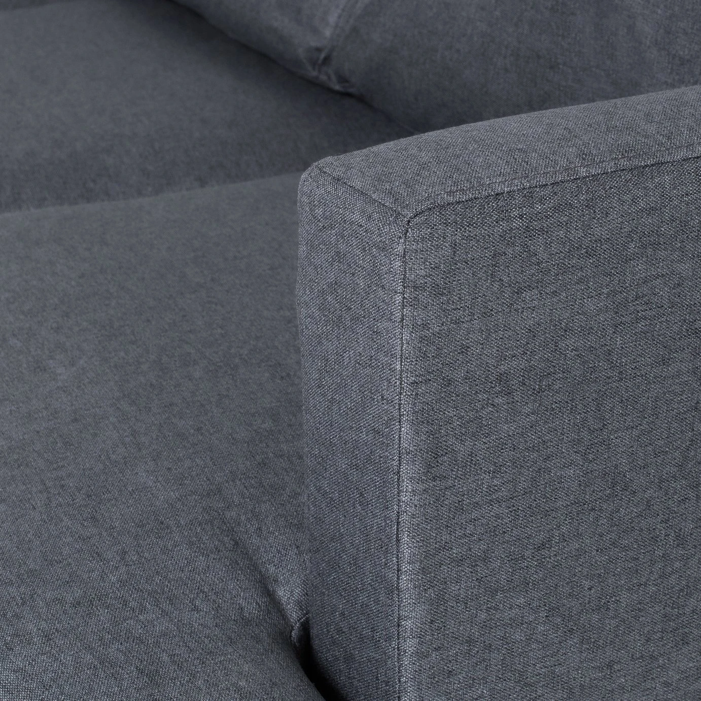 Habitat Joshua Left Hand Corner Chaise Sofa - Charcoal 8 Habitat Joshua Left Hand Corner Chaise Sofa - Charcoal - Image 8