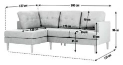 Habitat Joshua Left Hand Corner Chaise Sofa - Charcoal 19 Habitat Joshua Left Hand Corner Chaise Sofa - Charcoal -Home Products Store 6089647 R Z020A