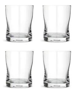 Habitat Clear Pinched Set Of 4 Tumbler Glasses
