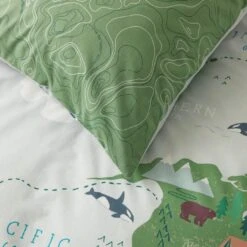 Habitat Kids Cotton World Map Print Bedding Set - Toddler -Home Products Store 6823786 R Z003C