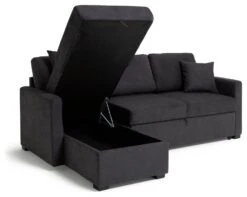 Habitat Reagan Left Corner Chaise Sofa Bed - Charcoal 14 Habitat Reagan Left Corner Chaise Sofa Bed - Charcoal -Home Products Store 6980038 R Z002A