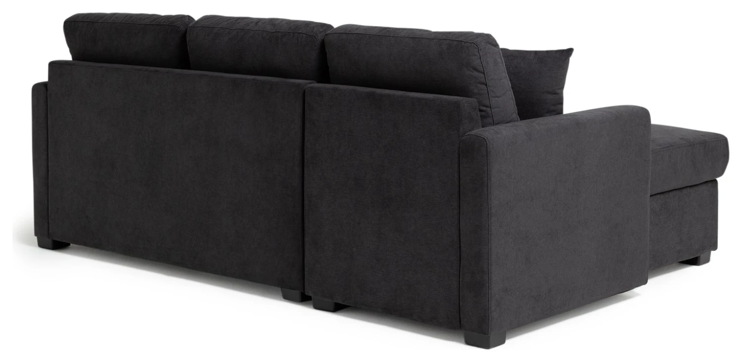 Habitat Reagan Left Corner Chaise Sofa Bed - Charcoal 7 Habitat Reagan Left Corner Chaise Sofa Bed - Charcoal - Image 7