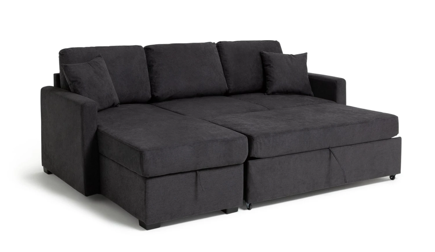 Habitat Reagan Left Corner Chaise Sofa Bed - Charcoal 8 Habitat Reagan Left Corner Chaise Sofa Bed - Charcoal - Image 8