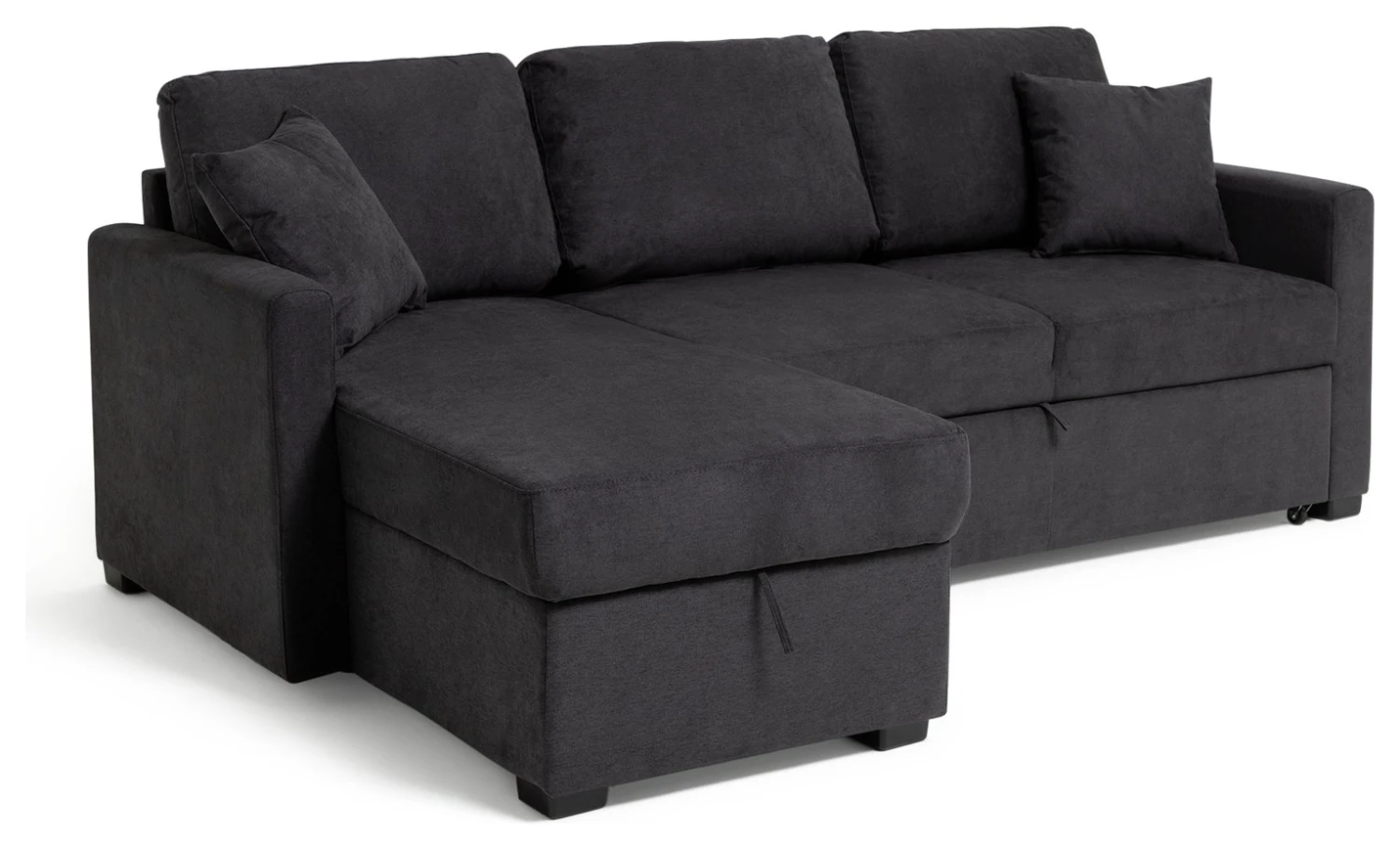 Habitat Reagan Left Corner Chaise Sofa Bed - Charcoal 10 Habitat Reagan Left Corner Chaise Sofa Bed - Charcoal - Image 10