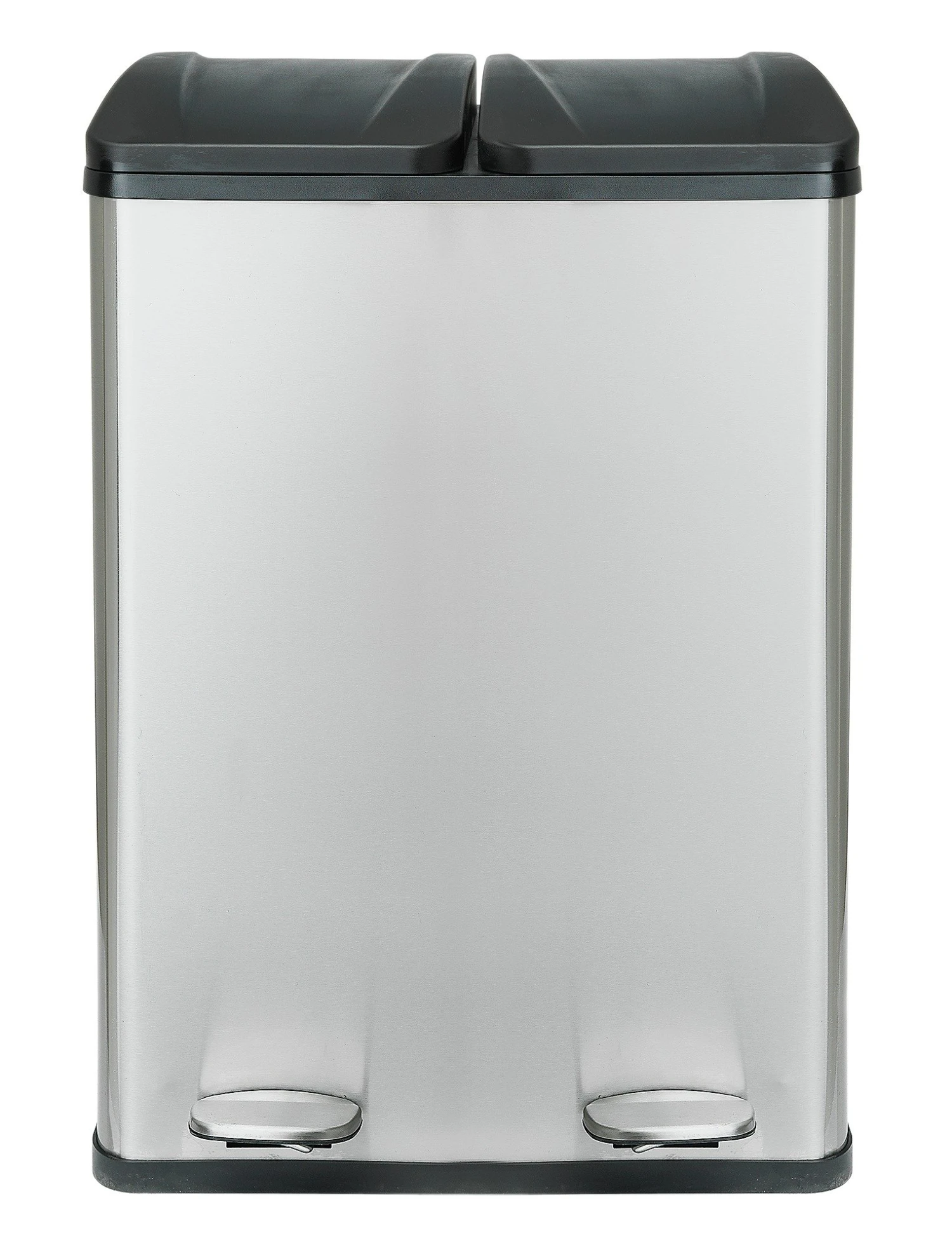 Habitat 55 Litre 2 Compartment Recycling Bin - Steel 1 Habitat 55 Litre 2 Compartment Recycling Bin - Steel