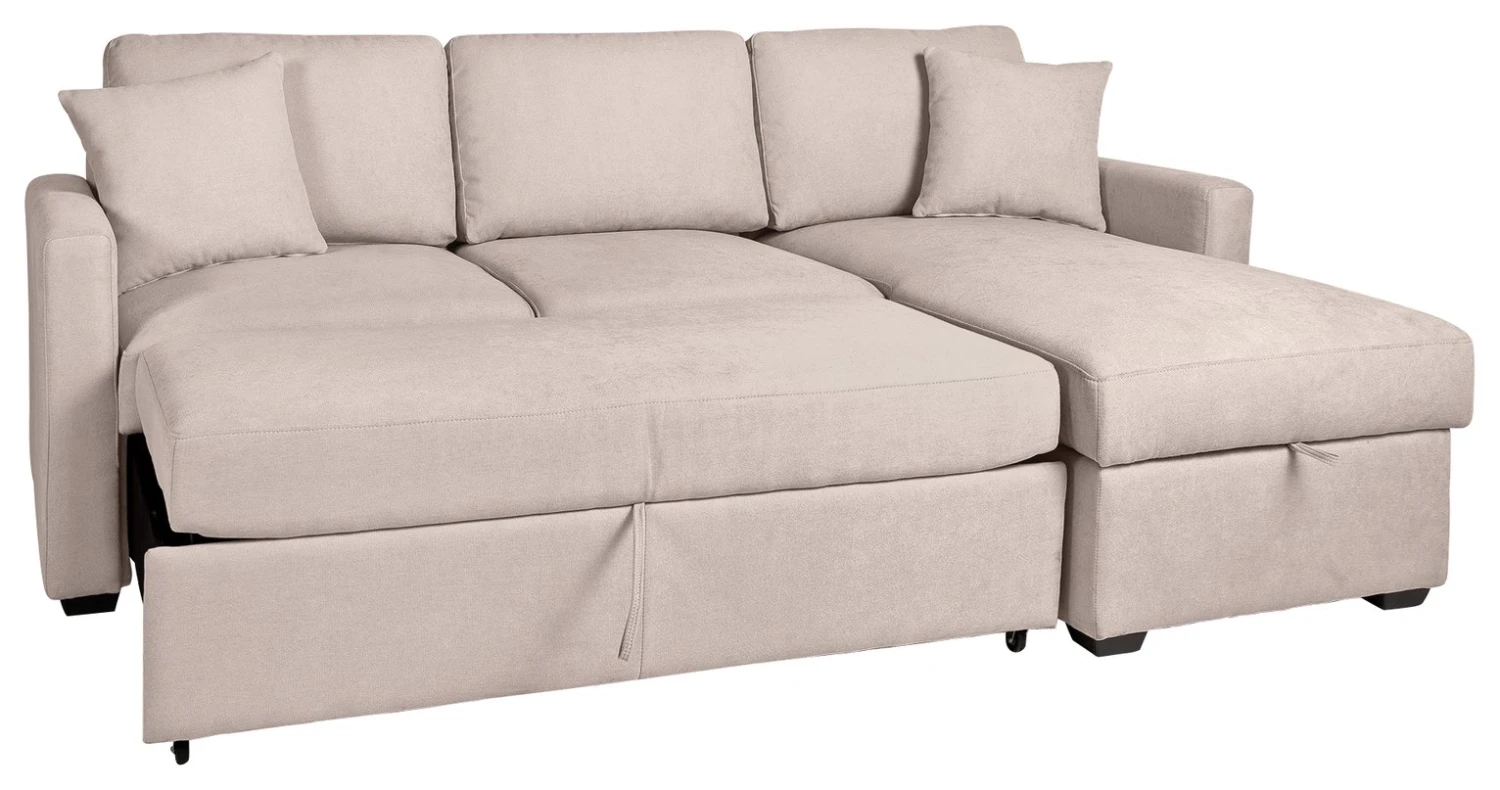 Habitat Reagan Right Corner Chaise Sofa Bed - Natural 6 Habitat Reagan Right Corner Chaise Sofa Bed - Natural - Image 6