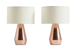 Habitat Maya Pair Of Touch Table Lamps - Copper & Cream 9 Habitat Maya Pair Of Touch Table Lamps - Copper & Cream -Home Products Store 7157097 R Z007A