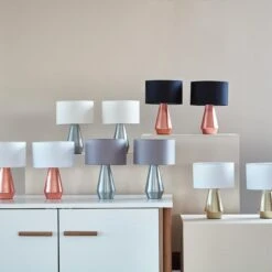 Habitat Maya Pair Of Touch Table Lamps - Copper & Cream 11 Habitat Maya Pair Of Touch Table Lamps - Copper & Cream -Home Products Store 7157097 R Z010C