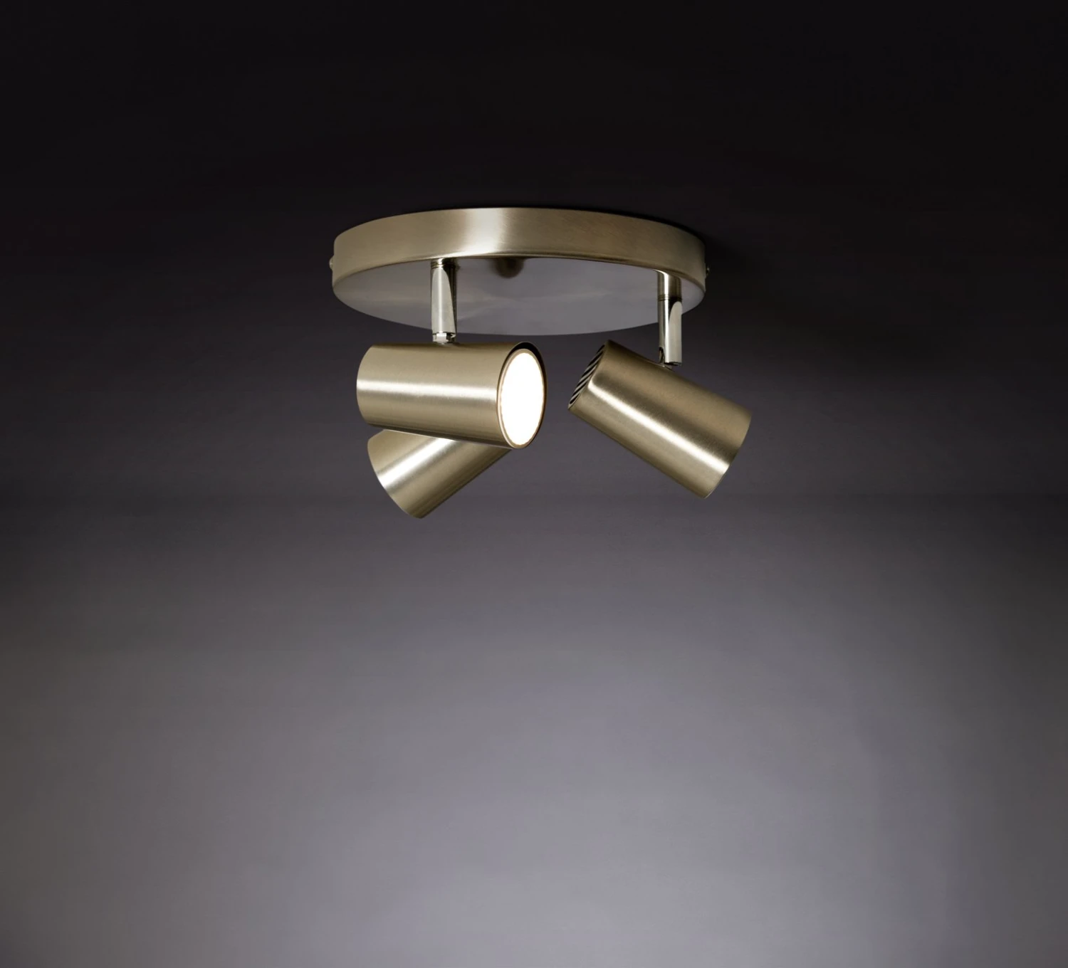 Habitat Spotlight 3 Light Plate - Brushed Chrome 2 Habitat Spotlight 3 Light Plate - Brushed Chrome - Image 2