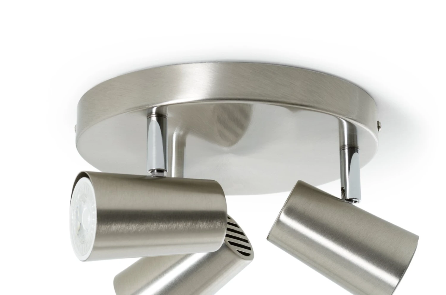 Habitat Spotlight 3 Light Plate - Brushed Chrome 4 Habitat Spotlight 3 Light Plate - Brushed Chrome - Image 4