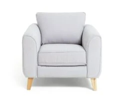 Habitat Cooper Fabric Armchair - Light Grey