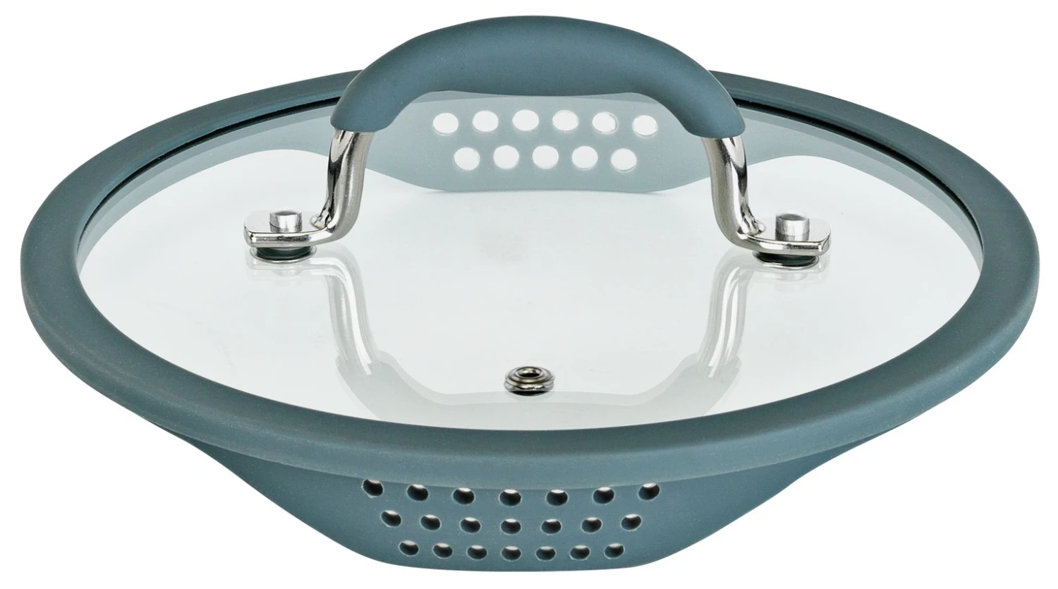 Habitat 5 Piece Stainless Steel With Silicone Rim Pan Set 4 Habitat 5 Piece Stainless Steel With Silicone Rim Pan Set - Image 4